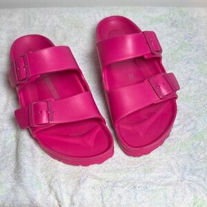 Birkenstock Pink Double Strap Slides